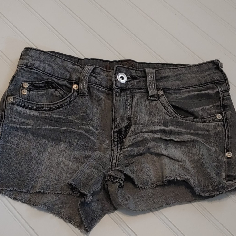 Ultra Love gray wash shorts
